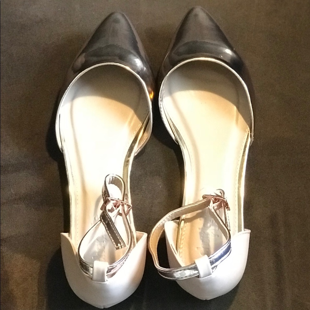 ✨NEW, Pointed Toe D'orsay Flats Rose Gold, 6 - Picture 2 of 8